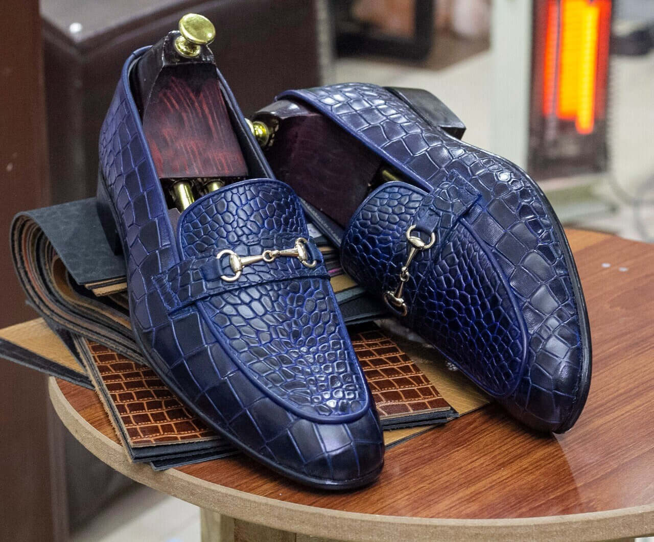 Alligator loafers for men on sale