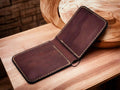 The Perfect Crazy Horse Leather HANMADE BIFOLD GENUINE LEATHER WALLET FOR MEN