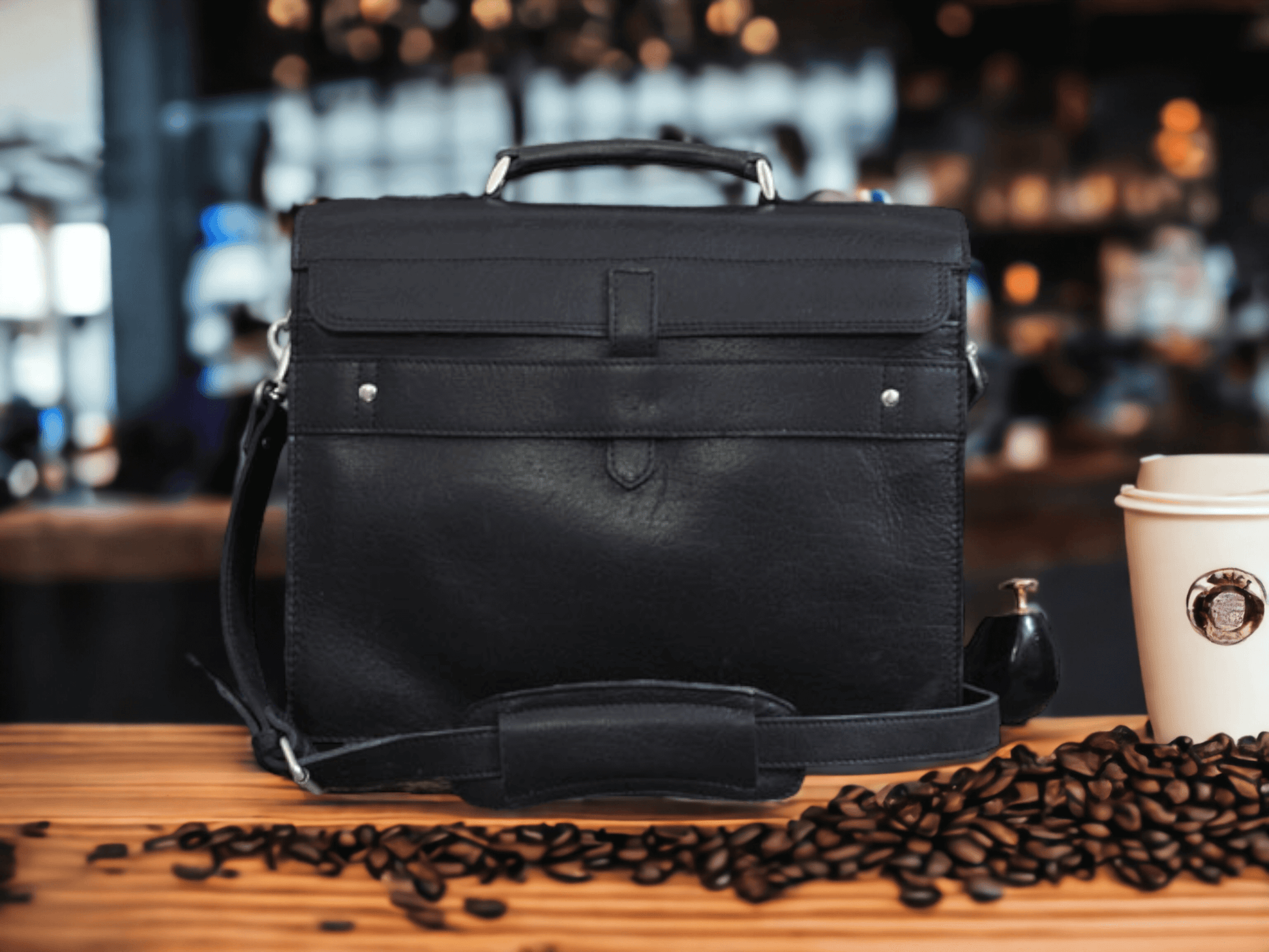 Leather laptop bag, College Bag, Leather Cross-Body Bag Briefcase - Luxury Shelfs