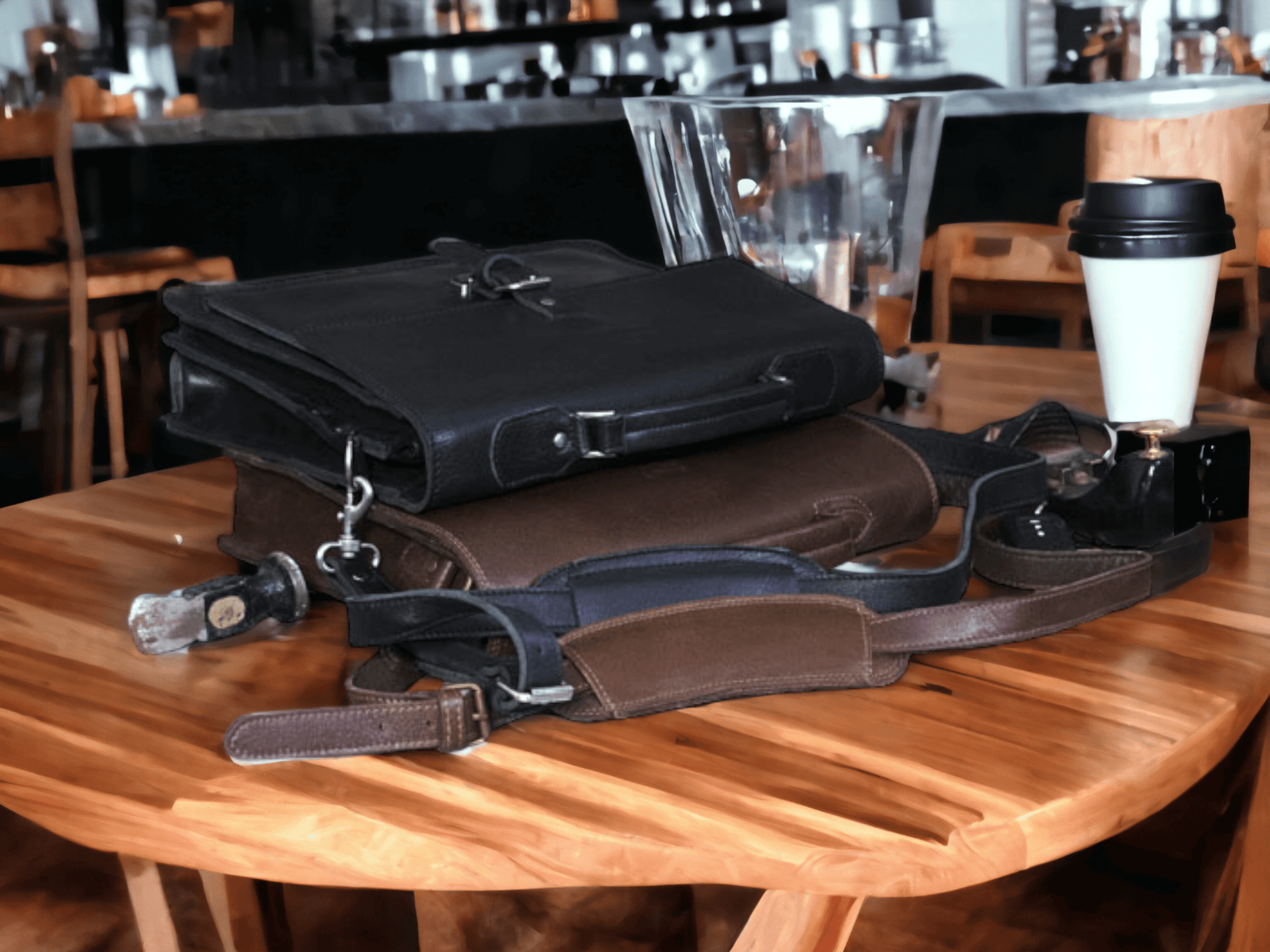 Leather laptop bag, College Bag, Leather Cross-Body Bag Briefcase - Luxury Shelfs