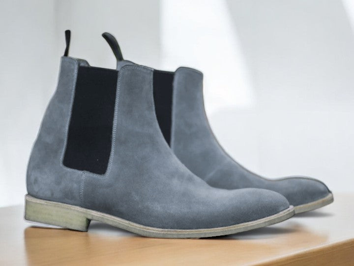 Grey Chelesa Boots 