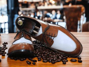  These high-quality Bespoke Handmade Brown White Derby Lace Up Shoes are perfect for any professional office setting. Crafted with an unbeatable combination of strong materials and precision stitching, they offer superior comfort and durability. Their brown and white color palette adds a touch of sophistication to any ensemble.