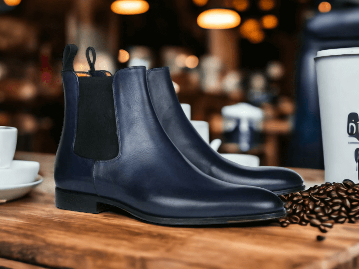 Expertly crafted with high-quality leather, these handmade Chelsea men's boots offer both style and durability. The classic Chelsea ankle design adds a touch of sophistication to any outfit, making these boots a versatile addition to your wardrobe. Experience the perfect blend of comfort and fashion with these unique boots.