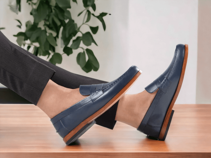 Step into style with these Blue Penny Loafer Shoes. Crafted with a sleek design and sturdy outsole, these shoes are the perfect balance of comfort and sophistication. The classic design makes them the perfect choice for any occasion.