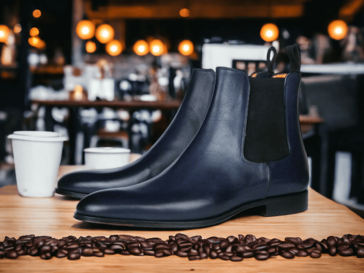 Expertly crafted with high-quality leather, these handmade Chelsea men's boots offer both style and durability. The classic Chelsea ankle design adds a touch of sophistication to any outfit, making these boots a versatile addition to your wardrobe. Experience the perfect blend of comfort and fashion with these unique boots.