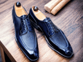 Handmade Men Navy Blue Split Toe shoes, Best Leather Shoes for Men