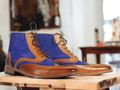 Expertly crafted for style and durability, these Men Tan Two Tone Leather Ankle Boots feature a unique hand painted design. Made from high quality leather, these boots offer both comfort and a touch of sophistication to any outfit. Elevate your shoe game with these one-of-a-kind boots.