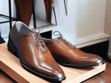 Brown Oxfords Whole Cut Shoes