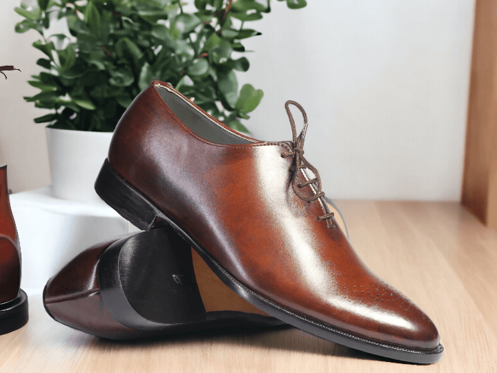 Brown Oxfords Whole Cut Shoes