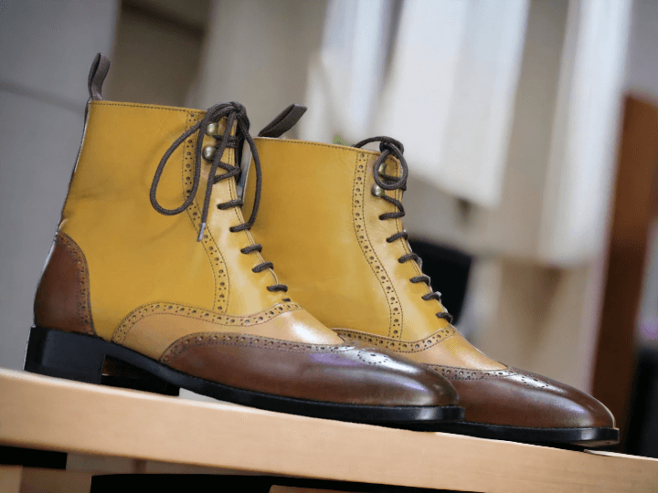 Handmade Men's Leather Boots Stylish and Unique Footwear For Men