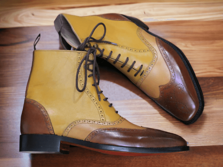 Handmade Men's Leather Boots Stylish and Unique Footwear For Men