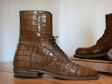 Men's Alligator Buckle Boot