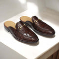 New Hollow Fashion Slippers Casual Plus Size Leather Slippers Mens