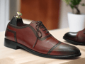 These Men's Burgundy Oxfords Leather Shoes are a sophisticated and stylish choice for any man. The lace up design ensures a secure and comfortable fit, while the soft leather material provides both durability and comfort. Elevate your dress shoe game with these timeless oxfords.