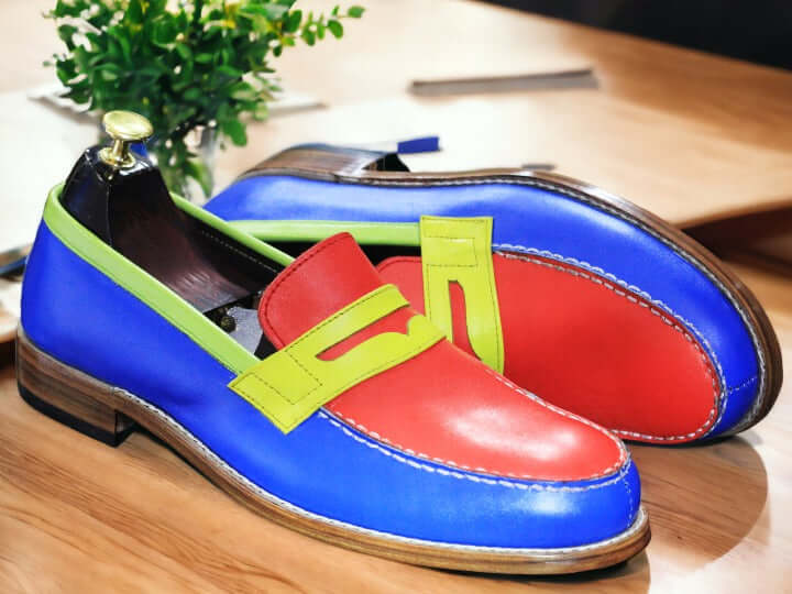 Experience the best of luxury with the Multi Color Loafer. Crafted from the finest materials, this stylish loafer incorporates a multi-colored design, making it the perfect combination of elegance and comfort. Enjoy long-term reliability with superior construction quality and ultimate functionality.