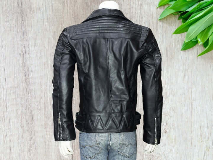 Men Black Biker Jacket, Men Black Fashion Leather jacket, Dem Designer Jacket