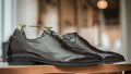 Elevate your formal attire with these Men's Brown Handmade Oxford Shoes. Made with patent leather, these shoes are both stylish and professional, perfect for the office. Handcrafted with precision, these shoes are a must-have for any gentleman looking to make a statement.