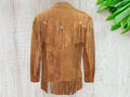 Men Cowboy Genuine Suede Western Jacket, Cowboy Leather Jacket With Fringe