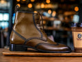 Handmade Men's Brown Leather Boots, Stylish and Unique Footwear For Men