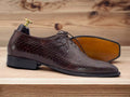 New Python Whole Cut Shoes Lace Up Shoes, Hand Stitched Shoes For Men's