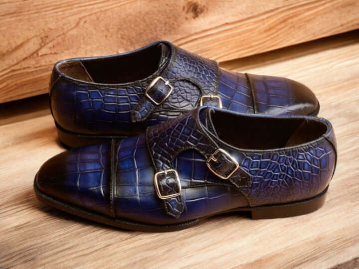 The New Stylish Double Buckle Shoes feature a sophisticated alligator texture, adding a touch of luxury to any outfit. With their double buckle design, these shoes provide a secure and comfortable fit. Step out in style and elevate your footwear collection.