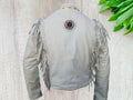 Handmade Pure White Leather Jacket, Fringe Cow Boy Western Jackets For Men's