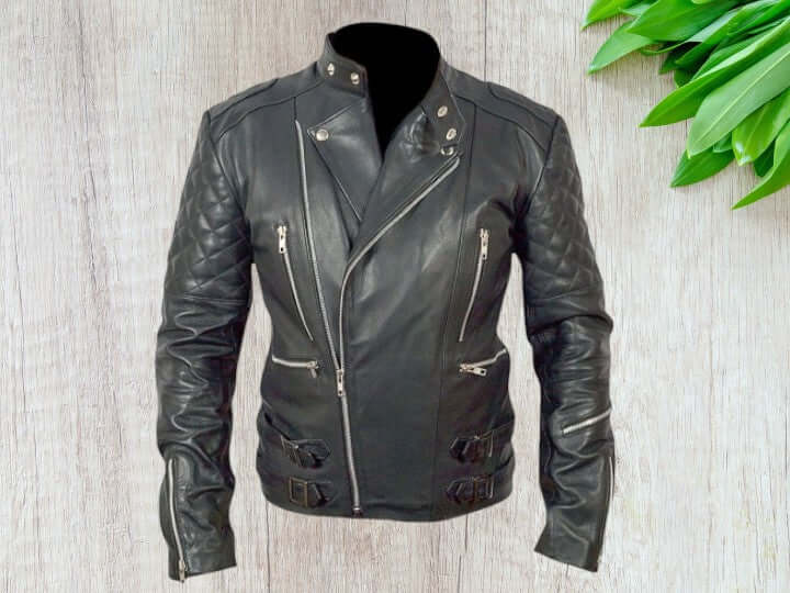 CASINO ROYALE DANIEL CRAIG BLACK LEATHER JACKET JAMES BOND JACKET