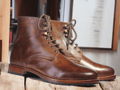 Expertly handcrafted, these Ankle High Brown Lace Up Leather Boots are a stylish addition to any wardrobe. The side lace-up design offers both fashion and function, ensuring a perfect fit every time. Made from high-quality leather, these boots are perfect for any occasion and are sure to elevate your style.