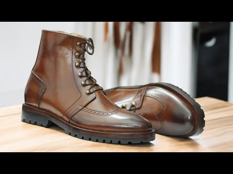 Introducing our Men Ankle Brown Leather Boots. These Lace Up Shoes are made with genuine leather for a stylish and durable look. Crafted for the modern man, it's the perfect addition to your wardrobe. Elevate your style with these Men's Dress Leather Shoes.